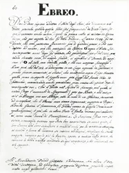 ユダヤ人、「Gli abiti dei Veneziani」（紙にペンとインク）のページ（付随する図については188193を参照）